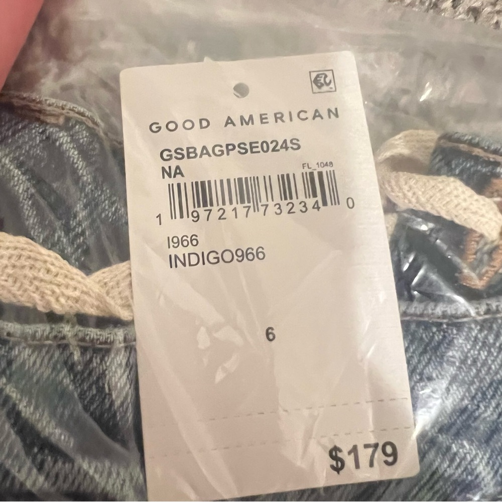 NWT Good American Good Extreme Barrel Jeans sz 6/28 Wide Leg High Rise Baggy - Picture 12 of 16